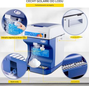 Profesjonalna Maszyna do Kruszenia Lodu 120 kg/h 4
