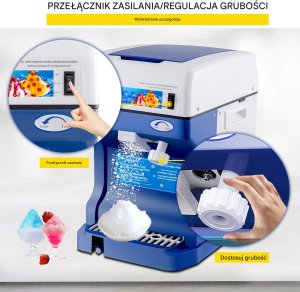 Profesjonalna Maszyna do Kruszenia Lodu 120 kg/h 5