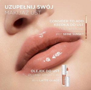 L'OREAL_Plump Ambition Hyaluron Lip Oil olejek do ust z kwasem hialuronowym 641 Latte Glace 5ml 3