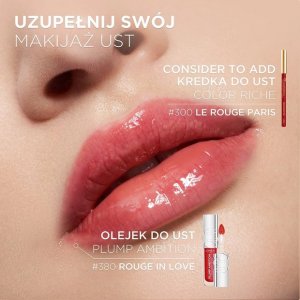 L'OREAL_Plump Ambition Hyaluron Lip Oil olejek do ust z kwasem hialuronowym 380 Rouge In Love 5ml 3