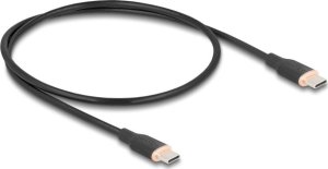 Delock USB 2.0 Kabel USB Type-C Stecker zu Stecker PD 3.0 60 W 0,5 m schwarz Silikon 1