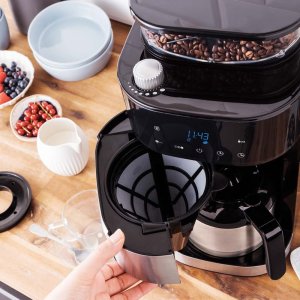 Ekspres przelewowy Gastroback Grind & Brew Pro Thermo, Drip coffee maker, 1 L, Coffee beans, Ground coffee, Built-in grinder, 850 W, Black, Stainless steel 7