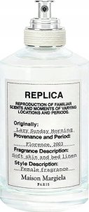 Maison Margiela Maison Margiela Replica Lazy Sunday Morning Edt Fl100ml, Unisex, 100 ml, Non-refillable bottle, Aldehyde, Lily of the valley, Pear, Iris, Orange blossom, Rose, Patchouli, White musk 5