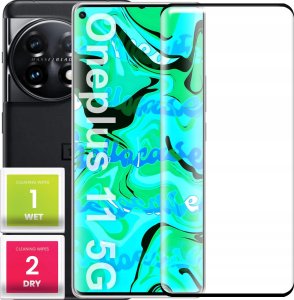 Szkło Hartowane PREMIUM Do OnePlus 11 5G (Curved, Pełne 5D, 9H, Ochronne) 1