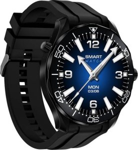 Smartwatch Giewont Smartwatch Veltori VT150-1 Czarny Pasek Silikonowy + Czarna Bransoleta 3