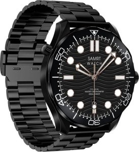 Smartwatch Giewont Smartwatch Veltori VT150-1 Czarny Pasek Silikonowy + Czarna Bransoleta 6