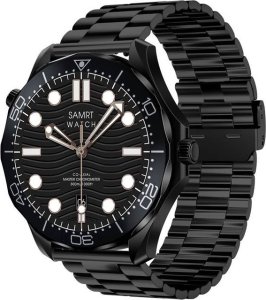 Smartwatch Giewont Smartwatch Veltori VT150-1 Czarny Pasek Silikonowy + Czarna Bransoleta 7