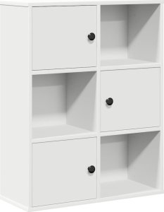 Regał, biały, 60x24x76,5 cm, materiał drewnopochodny 2