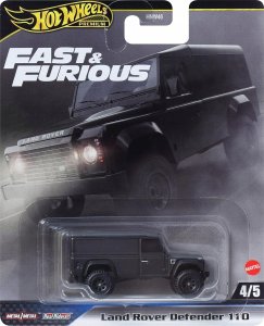 Mattel Hot Wheels Premium Land Rover Defender 110 1:64- Szybcy i Wściekli 1