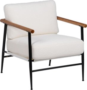 Fotel Biały Czarny 70 x 76 x 81 cm 1