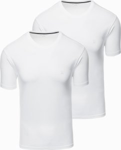 Zestaw męskich t-shirtów z okrągłym dekoltem - biała V4 Z101 L 1