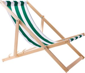 Zestaw dwóch leżaków zielony pas, Woodok 2