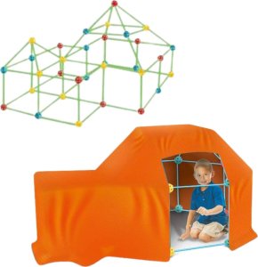 Duże Klocki Konstrukcyjne Namiot Słomki Rurki Zestaw Do Budowania Bazy 128e 3