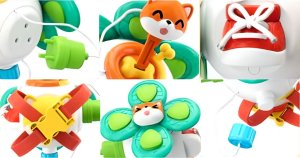 Kostka Edukacyjna Zabawka Dla Dzieci Sensoryczna Kolorowa Piłka Rozwojowa 9