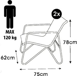 ZESTAW MEBLI OGRODOWYCH 5 CZEŚCIOWY MEDIOLAN 10