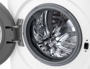 LG Washing Machine | F4X1008NWH | Energy efficiency class A | Front loading | Washing capacity 8 kg | 1400 RPM | Depth 56 cm | Width 60 cm | Display | LCD | Steam function | Direct drive | Wi-Fi | White 3