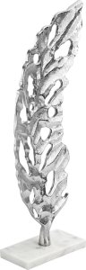 Figurka ozdobna liść srebrny IR0178 2