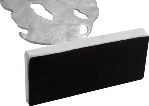 Figurka ozdobna liść srebrny IR0178 5