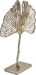 Figurka ozdobna liść miłorzębu złota IR0073 2