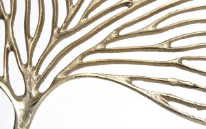 Figurka ozdobna liść miłorzębu złota IR0073 3