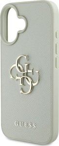 Guess Grained Big 4G Logo Small Classic Logo case for iPhone 16 green 6