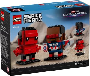 LEGO BrickHeadz Figurki Kapitan Ameryka i Czerwony Hulk (40668) 2