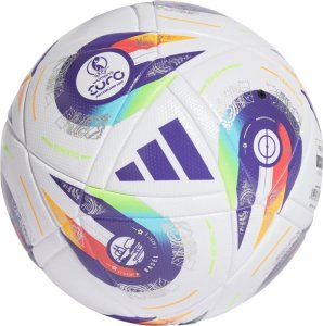 Piłka nożna adidas Women's Euro25 League biało-fioletowa JH1262 5 1