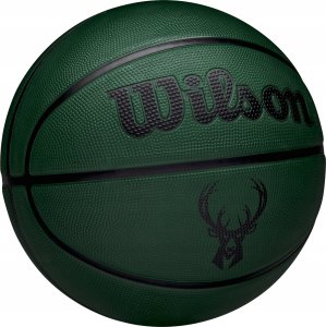 Wilson NBA Team Tribute Solid Milwaukee Bucks Ball WZ4025417XB Zielone 5 5