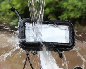 Uchwyt Rowerowy na Telefon Kierownicę Wodoszczelny Czarny Etui do 6 cali 7