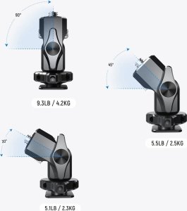 Głowica Neewer Profesjonalna Głowica 4,2kg 3D 360 na Monitor Gwint 1/4" Stopka ISO NEEWER MA002 5