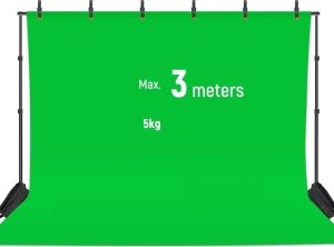 ZESTAW Atelier Uchwyt DO TEŁ TŁA 3x2,1 m STATYW BELKA 8x KLIPS Torba NEEWER NK-ST0204 6