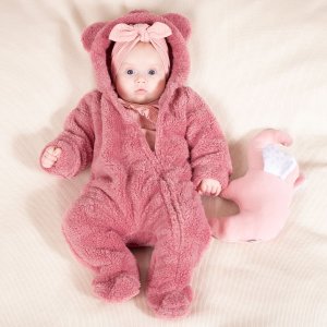 Czapka turban róż niemowlęca bawełniana dla dziewczynki Nicol Nelly 56/62 2