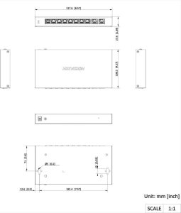 SWITCH POE HIKVISION DS-3E1510P-EI(O-STD) 2