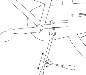 NÓŻKA STOPKA PODPÓRKA DO ROWERU 20-28 CENTRALNA DUNLOP 5
