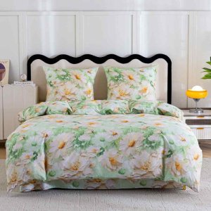 Pościel 160x200 bawełna satynowa dwustronna Cotton World gruba 3 części AML 3096 1