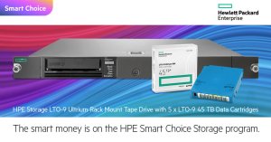 HPE Storage LTO-9 Ultrium Rack Mount Tape Drive 5x LTO-9 45TB Data Cartridges 1