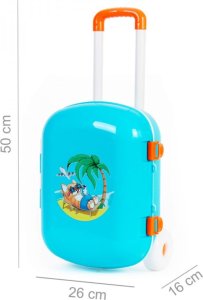 Walizka Dla Dzieci Zamykana Na Kółkach Wakacyjna Grafika Wygodna Rączka 8