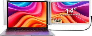 Extralink Smart Life S14 14" | Przenośne monitory do laptopa | 2 monitory, IPS, 1920x1200 1