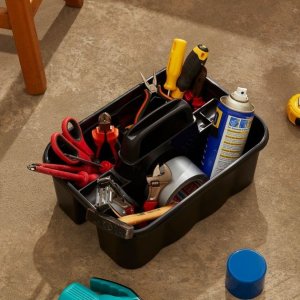 Organizer 3 częściowy z uchwytem 257x355x198 CZARNY 3