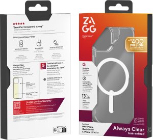 ZAGG Crystal Palace Snap - obudowa ochronna do iPhone 16e (2025) / 15 / 14 / 13 kompatybilna z MagSafe (clear) 5