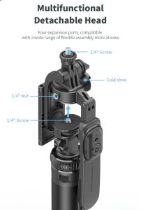 Selfie Stick + Statyw do telefonu 2w1 z pilotem 205 cm 3