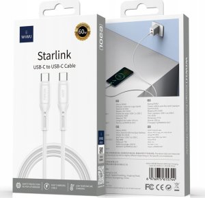 Kabel USB WiWU USB-C - USB-C 1 m Biały 4