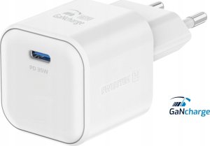 Swissten Travel Charger GaN USB-C 35W PD + Data Cable USB-C - USB-C 1.2m 3