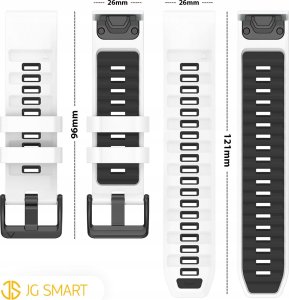 PASEK SILIKONOWY DO GARMIN FENIX 3 5X 6X PRO 7X PRO 8 51mm SOLAR QUICKFIT 16