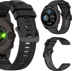 PASEK SILIKONOWY DO GARMIN FENIX 3 5X 6X PRO 7X PRO 8 51mm SOLAR QUICKFIT 4