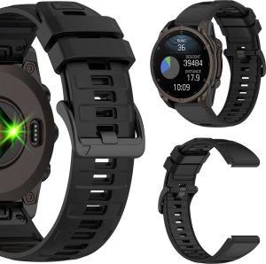 PASEK SILIKONOWY DO GARMIN FENIX 3 5X 6X PRO 7X PRO 8 51mm SOLAR QUICKFIT 6