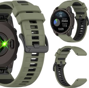 PASEK SILIKONOWY DO GARMIN FENIX 3 5X 6X PRO 7X PRO 8 51mm SOLAR QUICKFIT 9