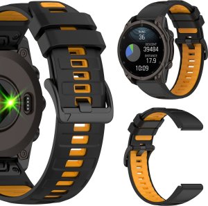 PASEK SILIKONOWY DO GARMIN FENIX 3 5X 6X PRO 7X PRO 8 51mm SOLAR QUICKFIT 11