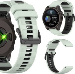 PASEK SILIKONOWY DO GARMIN FENIX 3 5X 6X PRO 7X PRO 8 51mm SOLAR QUICKFIT 8