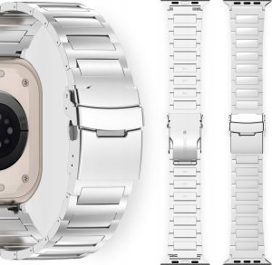 SREBRNA BRANSOLETA do APPLE WATCH 4 5 6 7 8 9 SE ULTRA 42mm 44mm 45mm 49mm 3